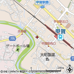 滋賀県甲賀市甲賀町大原市場156周辺の地図