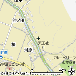 愛知県岡崎市桑谷町岩鼻周辺の地図