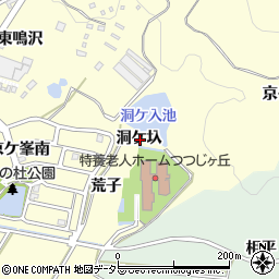 愛知県額田郡幸田町坂崎洞ケ圦周辺の地図