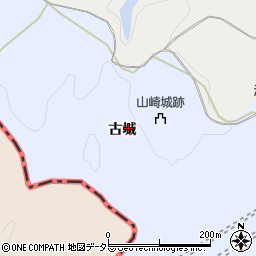 京都府乙訓郡大山崎町大山崎古城周辺の地図