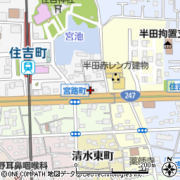 愛知県半田市宮路町111周辺の地図