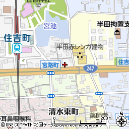 愛知県半田市宮路町109周辺の地図