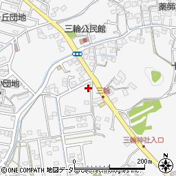 静岡県藤枝市岡部町三輪1344周辺の地図