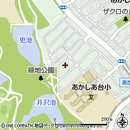 兵庫県三田市あかしあ台2丁目周辺の地図