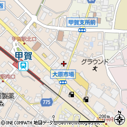 滋賀県甲賀市甲賀町大原市場42周辺の地図