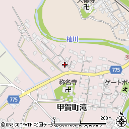 滋賀県甲賀市甲賀町滝2542周辺の地図