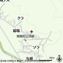 愛知県岡崎市鶇巣町神谷周辺の地図