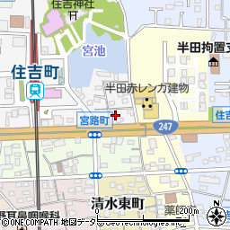 愛知県半田市宮路町113周辺の地図