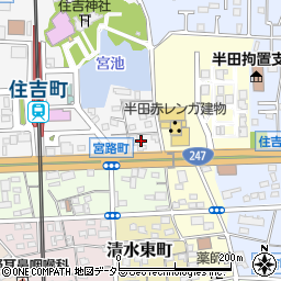 愛知県半田市宮路町108周辺の地図