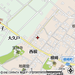 愛知県安城市根崎町西根167周辺の地図