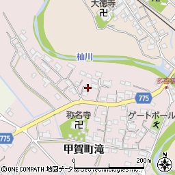 滋賀県甲賀市甲賀町滝2302-4周辺の地図