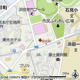 セブンイレブン浜田県立体育館前店周辺の地図