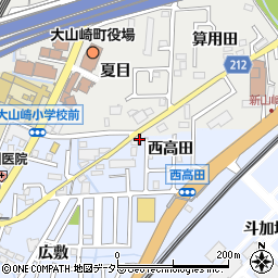 阪急バス株式会社　大山崎営業所周辺の地図