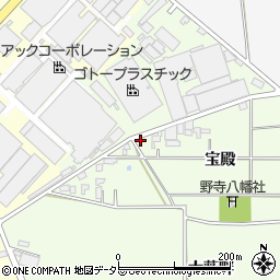 愛知県安城市野寺町宝殿22周辺の地図