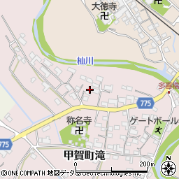 滋賀県甲賀市甲賀町滝2302-5周辺の地図