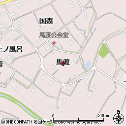 愛知県新城市日吉馬渡周辺の地図