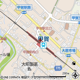 滋賀県甲賀市甲賀町大原市場736周辺の地図