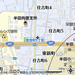 中日新聞半田住吉専売所周辺の地図