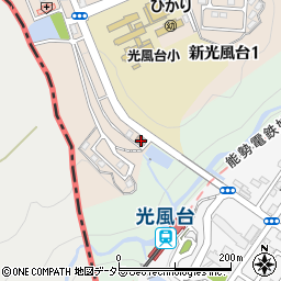 豊能光風台郵便局 ＡＴＭ周辺の地図