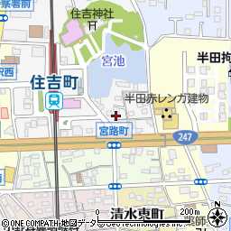 愛知県半田市宮路町93周辺の地図