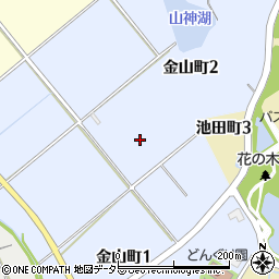愛知県半田市金山町周辺の地図