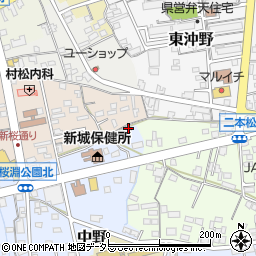 愛知県新城市中野10周辺の地図