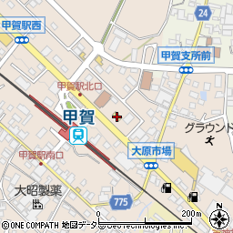ファミリーマート甲賀駅前店周辺の地図