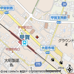 滋賀県甲賀市甲賀町大原市場746周辺の地図
