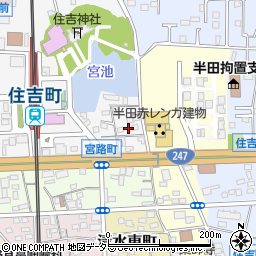 愛知県半田市宮路町97周辺の地図
