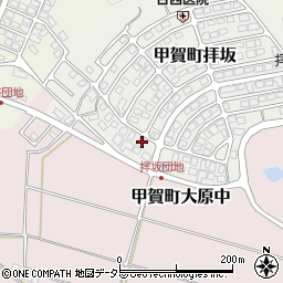 滋賀県甲賀市甲賀町拝坂833-194周辺の地図