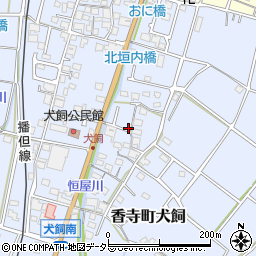 兵庫県姫路市香寺町犬飼165周辺の地図