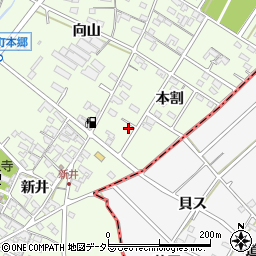 愛知県安城市城ケ入町本割125周辺の地図
