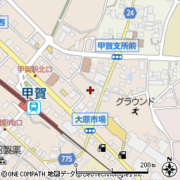 滋賀県甲賀市甲賀町大原市場708周辺の地図