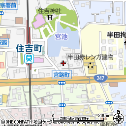 愛知県半田市宮路町88周辺の地図