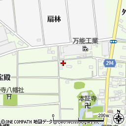 愛知県安城市野寺町周辺の地図