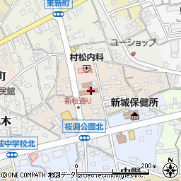 愛知県東三河県税事務所　新城駐在室周辺の地図