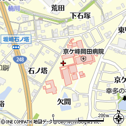 京ケ峰岡田病院周辺の地図