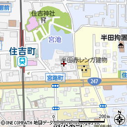愛知県半田市宮路町82周辺の地図