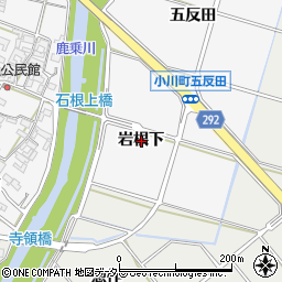愛知県安城市小川町岩根下周辺の地図