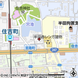 愛知県半田市宮路町80周辺の地図