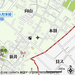 愛知県安城市城ケ入町本割123周辺の地図