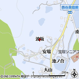 兵庫県宝塚市大原野（波坂）周辺の地図