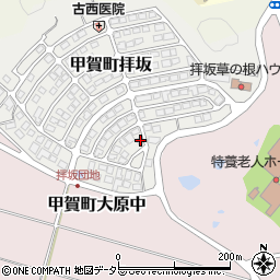 滋賀県甲賀市甲賀町拝坂833-36周辺の地図