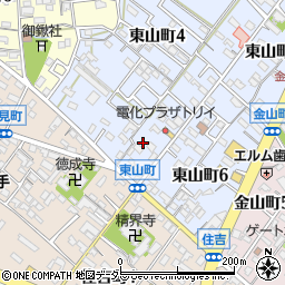 愛知県碧南市東山町5丁目52周辺の地図