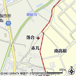愛知県西尾市米津町赤兀1周辺の地図
