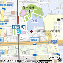 愛知県半田市宮路町521周辺の地図