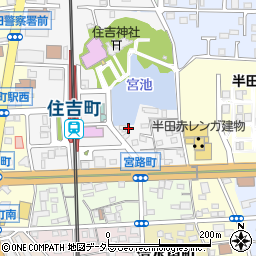 愛知県半田市宮路町521周辺の地図