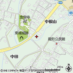 愛知県安城市東端町中根山16周辺の地図