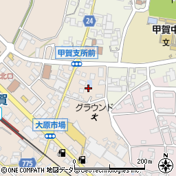 滋賀県甲賀市甲賀町大原市場22周辺の地図