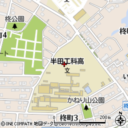 愛知県半田市柊町周辺の地図